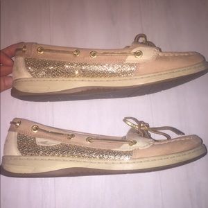 Sperry Top-Sider gold angelfish shoes, size 8.5